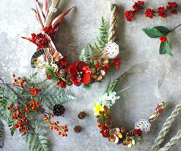 馬蹄型のお正月飾り